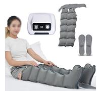 Electric Leg Air Compression Boots, 4/6 Cavity Lymphatic Drainage for Waist Arm Leg Air Wave Relax Instrument, Circulation Improve Pain Relax, Timed and Adjustable Pressure (6 Cavities 2 arms + 2