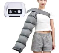 Electric Leg Air Compression Boots, 4/6 Cavity Lymphatic Drainage for Waist Arm Leg Air Wave Relax Instrument, Circulation Improve Pain Relax, Timed and Adjustable Pressure (6 Cavities 1 arm)