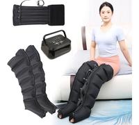 Electric Leg Air Compression Massager, Compression Boots for Legs, Full Body Waist Arm Leg Relax Instrument, Air Compression Recovery System, with Auto Shut-Off (2 Legs + 1 Waist)