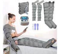 Electric Leg Air Compression Massager for Circulation, Lymphatic Drainage Massager Legs, Ankle Massager Pain Relief, Muscle Relaxation and Recovery Aid, Timing Function
