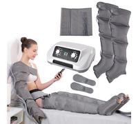 Electric Leg Air Compression Massager, Lymphatic Drainage Massagers Legs, 4 6 Cavity Recovery System Boots for Circulation Improvement and Relax Muscle, 8 Intensity 3 Timer
