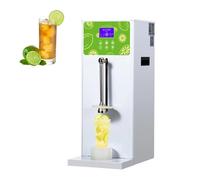 Electric Lemon Muddler Smasher, Commercial Automatic Lemon Fresh Fruit Ice Crusher with 9-Speeds, 304 Stainless Steel, with 2 x Shaker Cups, for Orange Juicer Fruit, 100 Cups per Hour(White,220V)