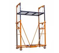 Electric Lift Cart - Heavy Duty Multifunctional Lifting Machine, Mobile Folding Automatic Telescopic Platform for Aerial Operations, Max Raise Height 2-5 Feet