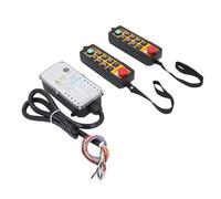 Electric Lift Wireless Switch Transmitter Receiver, 6 Keys Dual Handle Crane Remote Control, 100m, 0.01s, YU-8 Industrial Channel Hoist Controller, Easy Operation, Wide