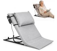Electric Lifter Backrest for Bed - Power Bed Lift Support for Elderly, 2° to 80° Adjustable for Neck Back, Sponge Cushion with Removable Cover, Carbon Steel Frame 150 kg Capacity, for Twin Full Queen