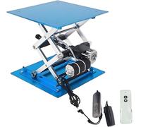 Electric Lifter Platform, Aluminum Lifting Equipment for Physics Chemistry Experiment, Load Capacity 30KG, Height Range 90-365MM, 250x250MM Size