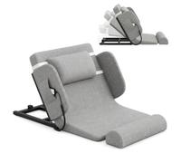 Electric Lifting Backrest for Bed, 120*97*73cm Heavy Duty Back Rest with Lateral Support, 2-80° Adjustable Lifting Bed Backrest, 100 kg Load Capacity, Portable Pillow Lifter for Seniors Patient