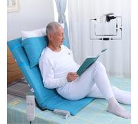 Electric Lifting Bed Backrest, 2-65° Adjustable Electric Pillow Lifter for Neck Head and Lumbar Support, Medical Pillow Lifter with Electric Pump System for Pregnancy, Elderly, Disabled, Injured