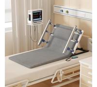 Electric Lifting Bed Backrest with Foldable Armrests, 2-80° Adjustable Power Sit-Up Support with Side Rails, 300 lbs Capacity- Back Support