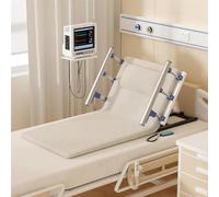 Electric Lifting Bed Backrest with Foldable Armrests, 2-80° Adjustable Power Sit-Up Support with Side Rails, 300 lbs Capacity- Back Support