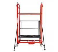 Electric Lifting Heavy Duty Lift Cart Electric Scaffolding Lifting Platform with Remote Control, Foldable Mobile Automatic Lifting Cargo Elevator Work Platform Indoor Outdoor Construction Decoration