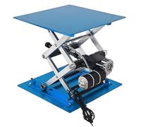 Electric Lifting Platform 250x250mm Aluminum Workbench 30kg Load Capaci Height Ran 90-365mm Remote Control Perfect for School Labs and Worhops