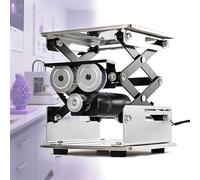 Electric Lifting Platform, Stainless Steel Adjustable Height 100-290mm, Remote Control, 10Kg Load Capacity for Laboratories and Industrial Use