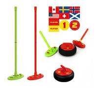 Electric Light Curling Toy - Sporting Shuffleboard Set With ABS Curling Ball, Fun Tabletop Game For Parent-Child Team Play, Indoor Outdoor Sports Gift For Birthday Party