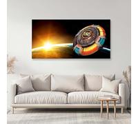 Electric Light Orchestra Rock Music Canvas Wall Art Picture Print - Gift for Home Office Decoration (Small 60x30cm)