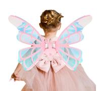 Electric Light Up Butterfly Wings - LED Role Play Outfit, Movable Button Wings | Comfortable Festival Performance Dance Dance Accessory, Sparkly Magic Outfit for Parties