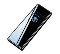 Electric Lighter With USB-C - Windproof, Flameless, Safe for Travel - Perfect for Candles, BBQ - Sleek Design, Eco-Friendly - Black
