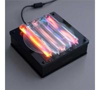 Electric Lightning Lamp, Glass Plasma Ring Exciters, Plasma Tube Glass Glow Device, 5 Plasmas Tube Shaped Light, Rare Gases Neon Light, For Collection, Display, Teaching, Gift