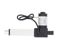 Electric Linear Actuator - 24V DC 800N Force 10mm per Second Speed with 100mm Stroke - Aluminum Tube and ABS Connectors for Electric Bed or Sofa - Integrated End Limit Switches