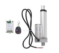 Electric Linear Actuator 24V with 100mm Stroke and 750N Maximum Thrust, Aluminium Alloy Construction for Lifting Systems and Machine Equipment (Actuator with Controller Remote Control)