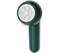Electric Lint Pellet Remover for Clothes with USB Charging Capability 1200mAh Battery and Triple Blade System for Effective Hair Ball Removal (Green)