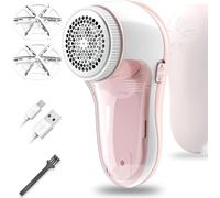 Electric Lint Remover, Lint Shaver, Electric Rechargeable with 2 Replacement Razor Blades, Portable Fabric Lint Shaver for Clothes, Furniture, Bedding, Carpet
