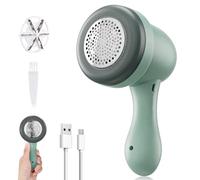 Electric Lint Remover - USB Rechargeable Fabric Shaver with 3 Blades, Portable Debobbler for Clothes, Carpet, Sweaters & Upholstery, Quick & Effective Fuzz, Lint, and Fluff Removal