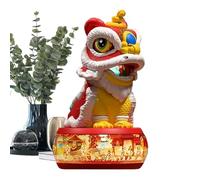 Electric Lion Dance - Musical Festival Toy, Lighted Swinging Figure | Chinese Cultural Performance Display Toy Animated, Interactive Rhythm Motion Celebration Fun Figure Electronic With Kids Rooms