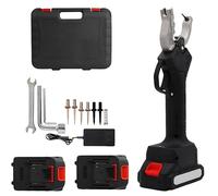 Electric Livestock Ear Tag Applicator, Battery-Powered with Multiple Needles and Storage Box, for Efficient Tagging of Cattle, Sheep, and Pigs