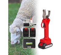 Electric Livestock Ear Tagger for Cattle, Pigs and Sheep, Pain-Reducing Design with Spare Needles, Durable Plastic and Stainless Steel, Easy to Use for Farmers