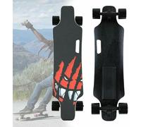 Electric Longboard Skateboard, 4 Speed Smooth Braking, 35 Mph Top Speed, Easy Carry Handle Design, for Adult Riding Around the City