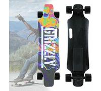 Electric Longboard Skateboard, 4 Speed Smooth Braking, 35 Mph Top Speed, Easy Carry Handle Design, for Adult Riding Around the City