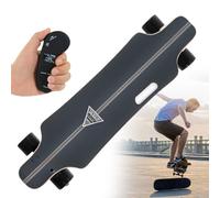 Electric Longboard Skateboard/Electric Skateboard - 7 Ply Maple Deck W/Shock Absorption, 15%-30% Hill Climb, Lcd Remote W/4-Speed Control, 330lbs Capacity,For Adults&Teens 15km