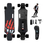 Electric Longboard Skateboard, New Dual Drive E-Board with LCD Remote, 4 Riding Modes, 150 kg Load, 83 x 21 cm Maple Deck, Portable Board for Students Adults Weekend Outdoor Fun and Campus B30km