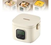 Electric Lunch Box Food Heater - 3-in-1 Portable Lunch Warmer with Large Capacity Container and Fruit Layer, Intelligent Insulation for On-the-Go Meals