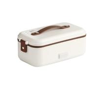 Electric Lunch Box Food Heater, 300W 4-in-1 Heated Lunch Box for Work/Car/Truck, Portable Food Warmer with Fork and Spoon