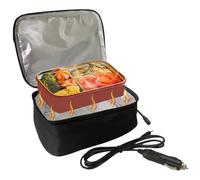 Electric Lunch Box - Portable Outdoor Heating Unit, Personal Food Warmer, Electric Lunch Warmer For Car | Convenient Use For Picnics, Camping, Vo