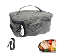 Electric Lunch Warmer - Portable Food Warmer, Leakproof Thermal Container, Modern Design | Long Lasting Heated for Truckers, Car, Fire Pit