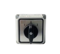 Electric LW26-25/1M Changeover 3 Position Rotary Cam Gear Switch 25A 1 Pole With Enclosure YMW26 LW28 1Pcs(Switch Box OFF-ON)