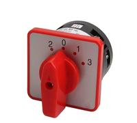 Electric LW6-1/C303 Panel Mount 5A 1 Pole 4 Position Control Motor Circuit Universal Changeover Rotary Cam Switch 1Pcs