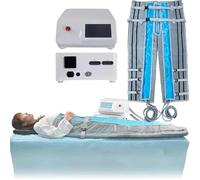 Electric Lymphatic Drainage Massager Pressotherapy Machine Muscles for Professional Body Slimming, Eliminate Fatigue, Relax Leg Massage - Air Wave Pressure Compression Boots (Blue)