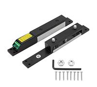 Electric Magnetic Lock 2000lbs Holding Force, Electromagnetic Lock with Double Coil and Adjustable Delay, Concealed Mount for Wooden Iron Doors, 12-24V Power Access