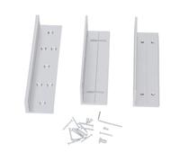 Electric Magnetic Lock Bracket Set, Z L Bracket 168mm, Aluminum Alloy, 180KG Holding Force - Durable Construction, Broad Compatibility, Ideal for Inward Opening Doors