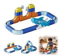 Electric Magnetic Train Track Sets - 85 PCS Click Rail Track Toy,DIY Race Car Tracks Building Kits with Trains,Magnetic Train Set,STEM Toy for Toddlers and Kids, Boys and Girls Ages 3-8,Party Gift