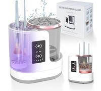 Electric Make Up Brush Cleaner, 3 in 1 Multifunction Automatic Makeup Brush Cleaner with Makeup Brush Dryer-Holder, USB Cosmetic Brushes Cleaner Tool for All Beauty Makeup Brush Set (Air-Drying)