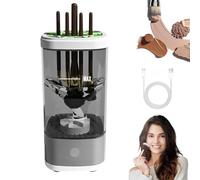 Electric Makeup Brush Cleaner, 2026 New Automatic Brush Cleaning Machine, Portable USB-Powered Deep Cleaner for All Size Foundation, Blush & Beauty Makeup Brushes (Grey)