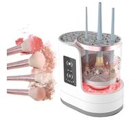 Electric Makeup Brush Cleaner, 3 IN 1 Automatic Makeup Brush Cleaner with Makeup Brushes Dryer 2H/5H Timing, Portable USB Deep Cleaning for All Size Beauty Makeupbrush Set, Blush Brush, Sponges