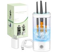 Electric Makeup Brush Cleaner, 7000 RPM Makeup Brush Cleaner Machine, Efficient Automatic Portable USB Cleaner Tool for All Types of Makeup Brushes, Convenient Makeup Brush Cleaning-Transparent