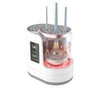 Electric Makeup Brush Cleaner and Dryer,Automatic Cosmetic Brush Cleaning Machine with Forward/Reverse Spin & Dry-Wet Separation Design | USB-Powered Brush Cleaner for All Size Beauty Brushes