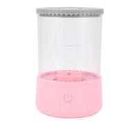 Electric Makeup Brush Cleaner Automatic Makeup Brush Cleaner Machine USB Plug in 7000RPM Make Up Brush Cleaner and Dryer Transparent Body Design for Professional Beauty (Pink)